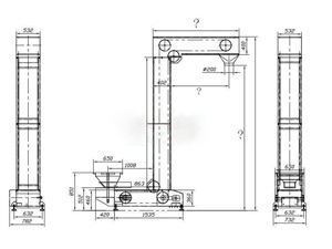 Z型斗式提升機(jī)外形圖紙